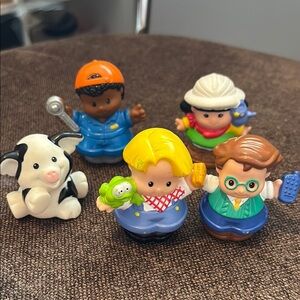 Vintage Little People toys character set 2001